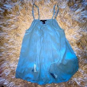 Sky Blue forever 21 tank top
